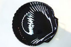 Muschelschale, schwarz 35 cm